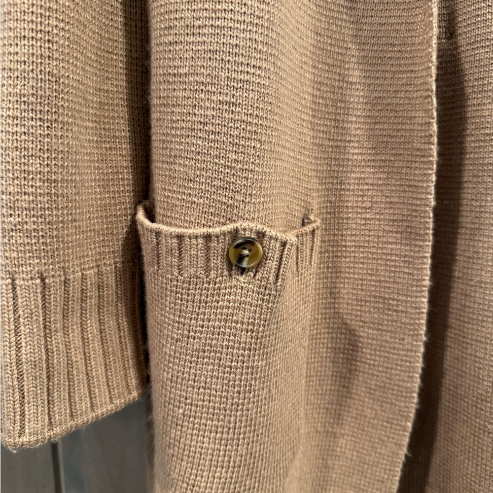 Talbots Tan Cardigan Sweater Soft Knit - Picture 2 of 9